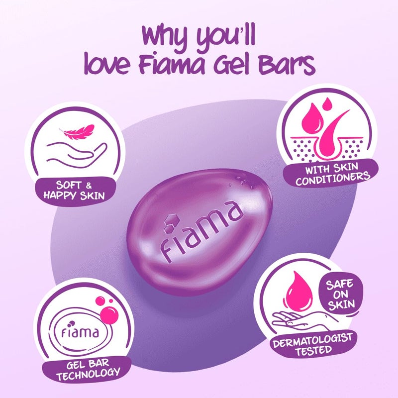 Fiama Gel Bar Celebration Pack with 5 unique Gel Bars, with skin conditioners for moisturized skin, 125g soap (Buy 4 get 1 Free) - Image 4